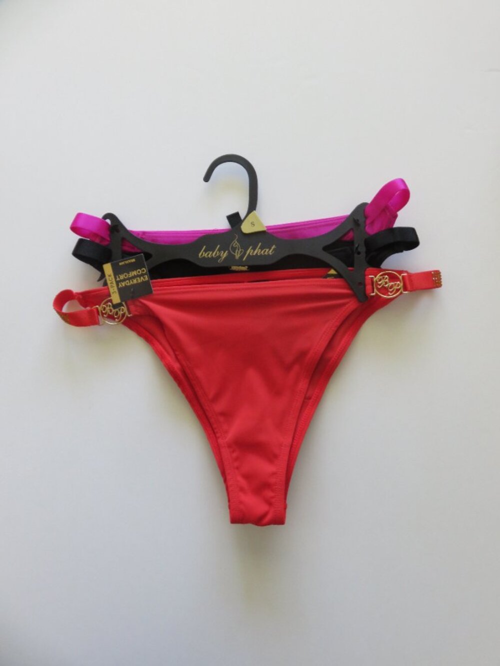 (#109) 3-pack baby phat Cheeky underwear panties Size S